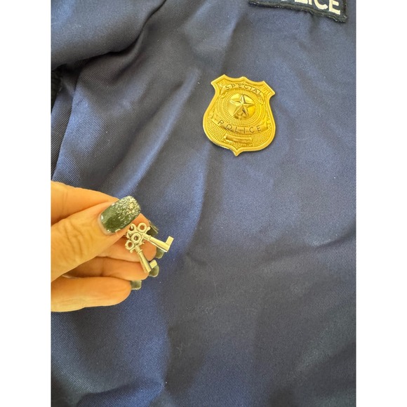 Spirit Halloween Police Costume Shirt Hat‎ Badge and Accessories Set Men S M - Picture 9 of 12